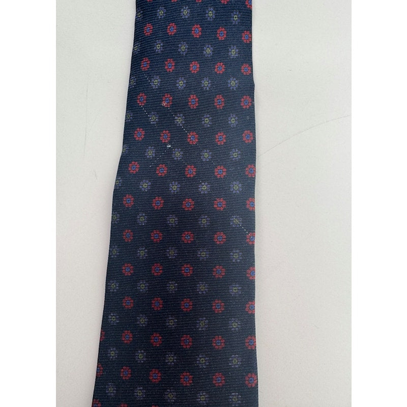 Kiton Napoli Men's Multicolor Floral 100% Silk Tie Made in Italy