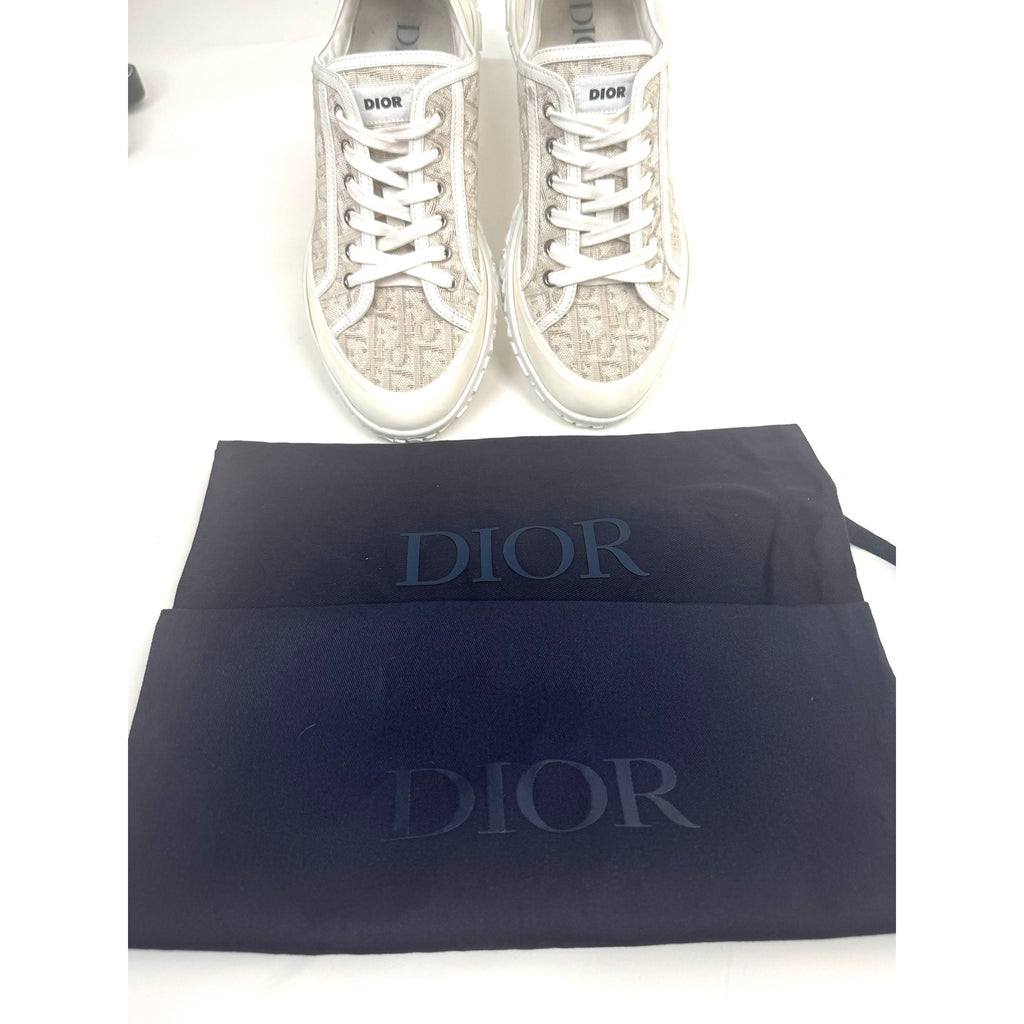Christian Dior Men's B28 Oblique Low-Top Sneakers Size 41