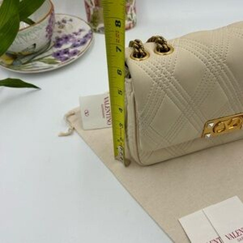 Women's Valentino Garavani QUILTIE 67 medium shoulder, Bag Nappa Leather NWT