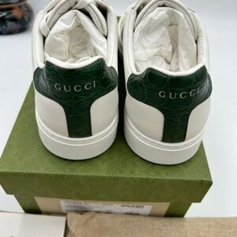 Women's Gucci, ace leather, web stripe sneakers size 40 made in Italy