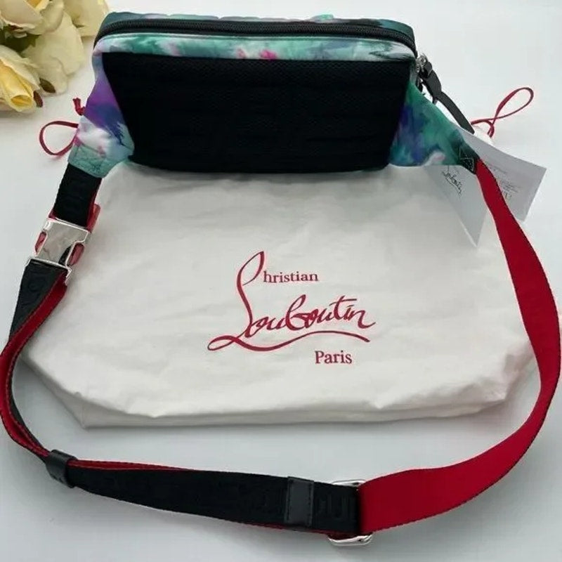 Unisex, Christian, Louboutin, loubideal adjustable belt bag made in Italy