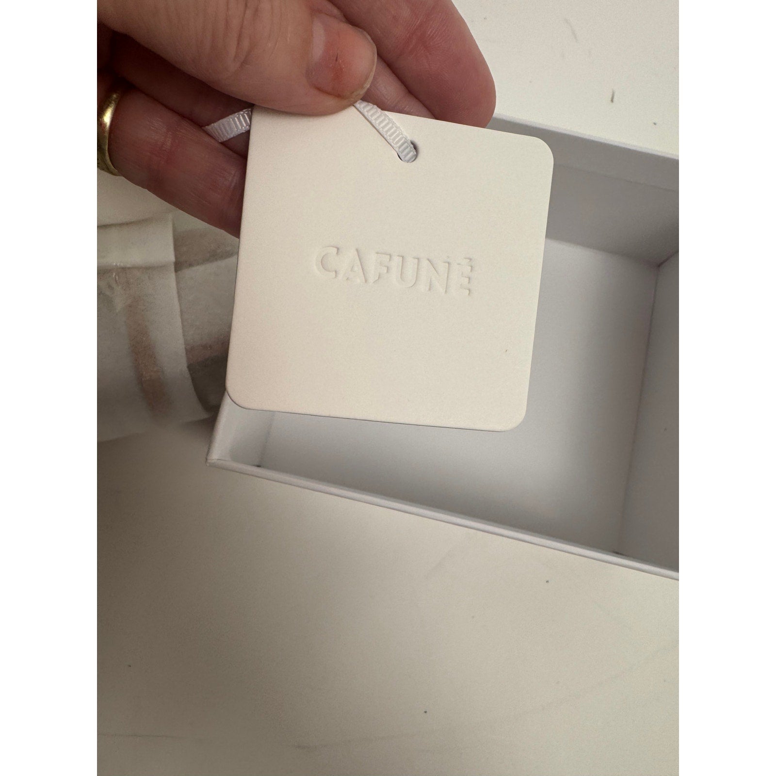 Cafune Stance Pod Leather AirPods Case Neutral Mini Pouch Bag Charm