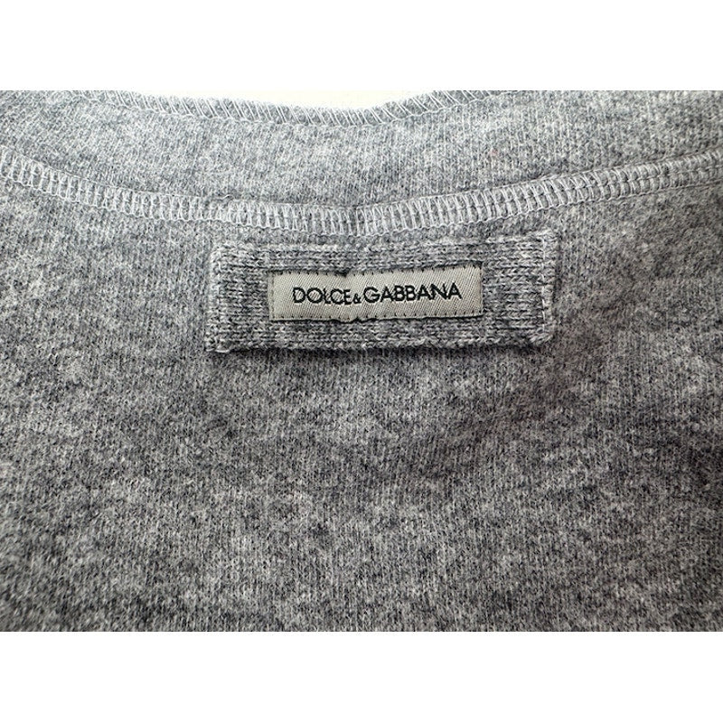 Dolce & Gabbana D&G NWT Men's Gray Wool Blend Sweater IT 52 Made in Italy