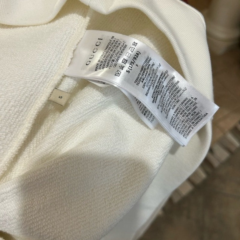 Men's Gucci FIRENZE 1921 cotton hoodie interlocking G/web stripe small/medium