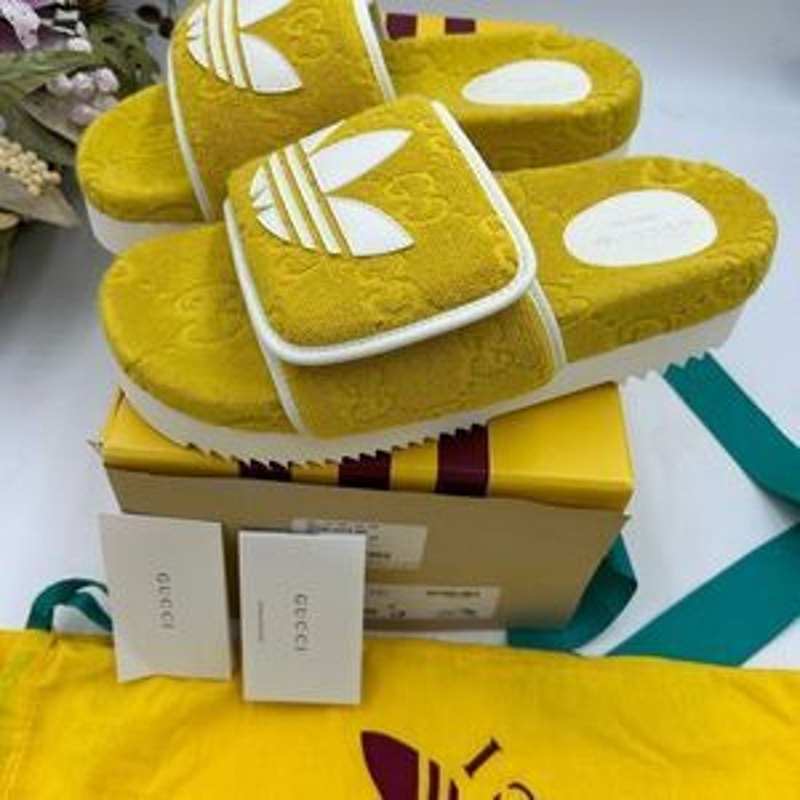 Women’s Gucci X Adidas, GG monogram size 41 fits 10 US made in Italy