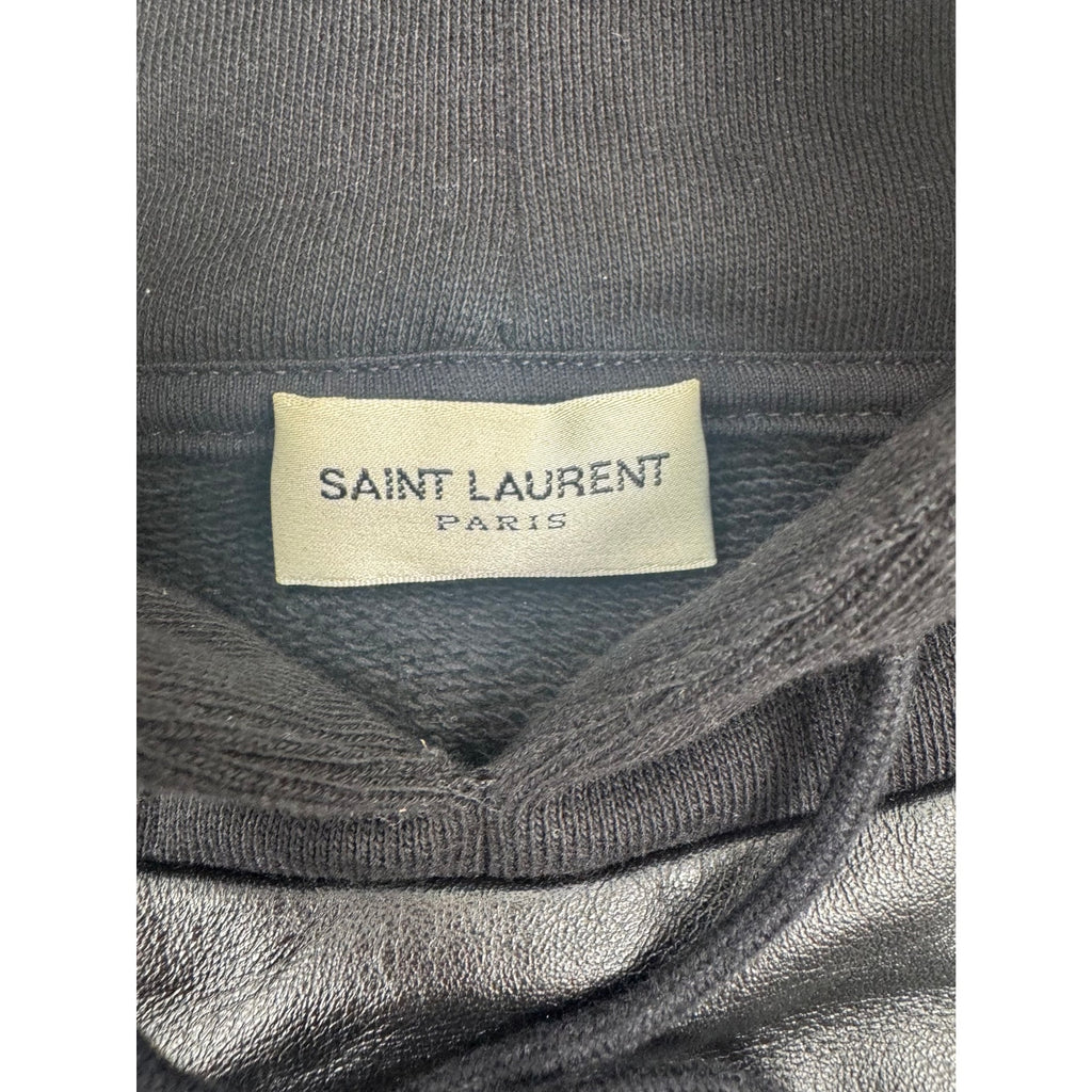 Saint Laurent Men's Black 396654 Pullover Hoodie Size L