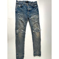 Mens AMIRI mx1 paint splatter light wash patch size 32 immaculate