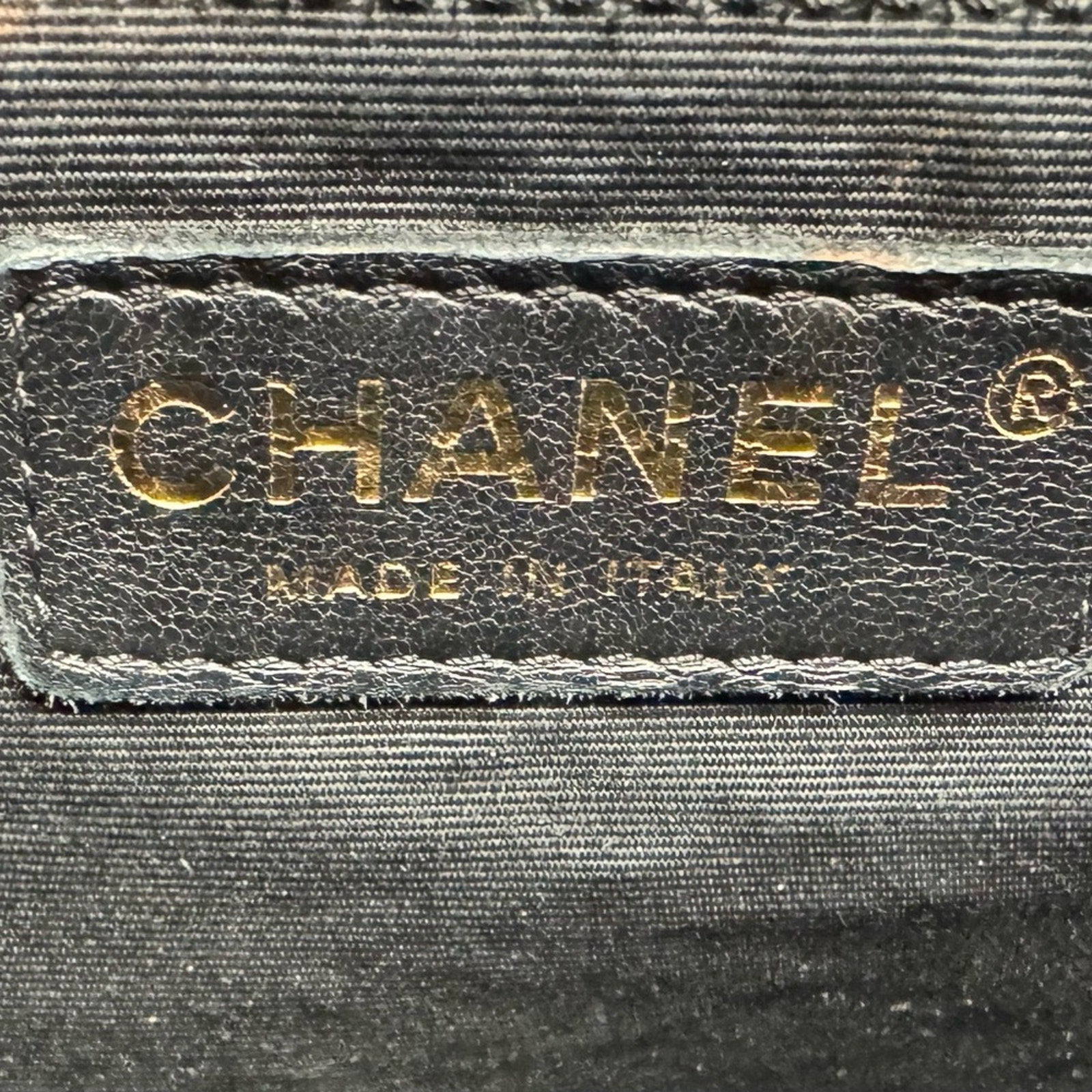 Chanel Black and Tan flap bag with gold hardware/adjustable strap/back pocket