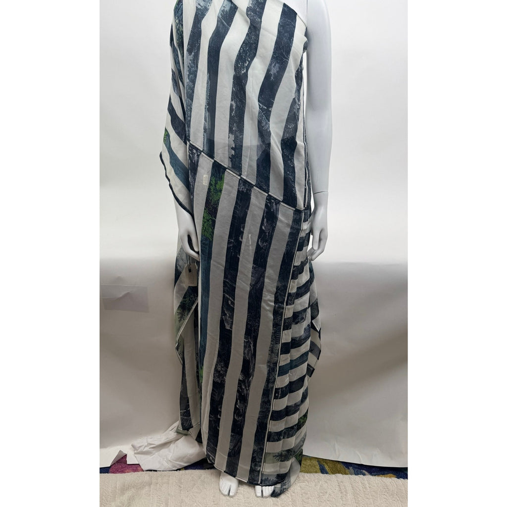 Dries Van Noten Striped Patterned Wrap – Multi-Way Dress, Skirt, Top & Head Wrap