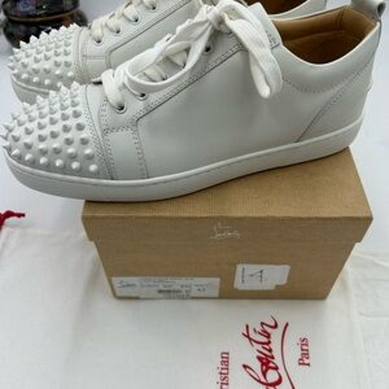 Men's Christian Louboutin, Louis Jr low top sneakers size 43 made in Italy