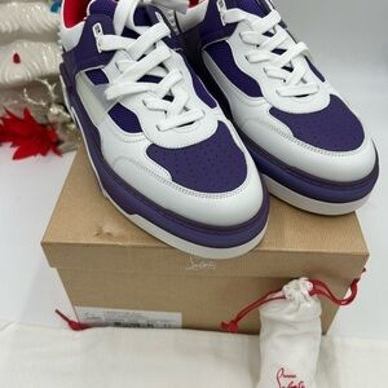 Men's Christian Louboutin ASTROLOUBI Leather/suede low top sneakers size 43