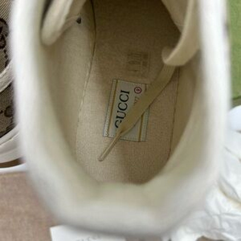 Men's Gucci tennis 1977 high top canvas sneakers size 9, made in Italy