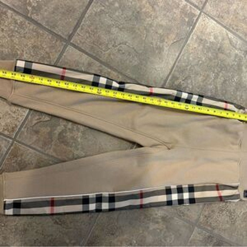Kids Burberry vintage check 100% cotton sweatpants size 12yr  152cm