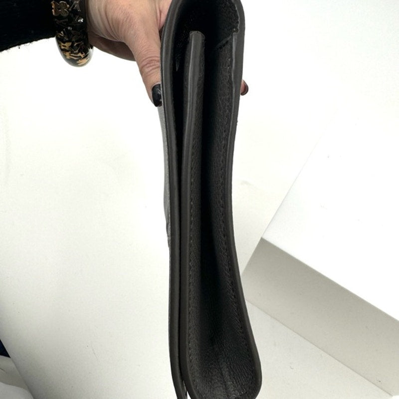 YSL Belle Du Jour grey clutch/ shoulder bag or cross body adding strap or chain