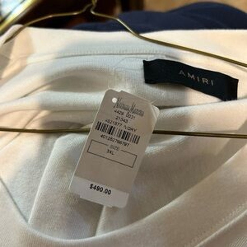 Men's Amiri snake heavyweight cotton T-shirt, size XXXL