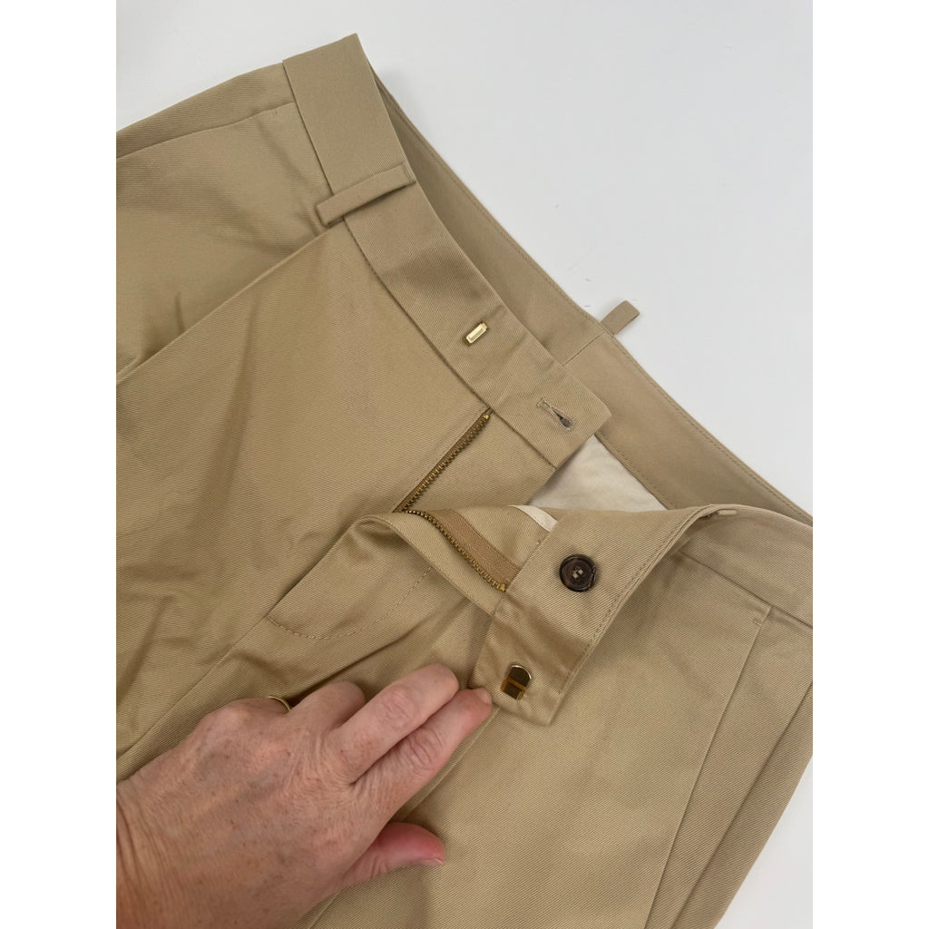 DSQUARED2 NWT Khaki 100% Cotton Pants Size 40 Made in Italy