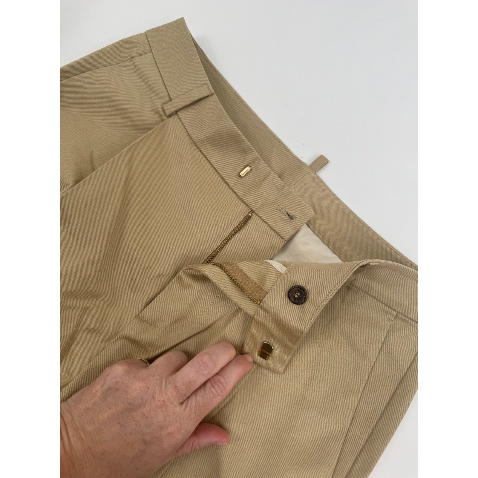 DSQUARED2 NWT Khaki 100% Cotton Pants Size 40 Made in Italy