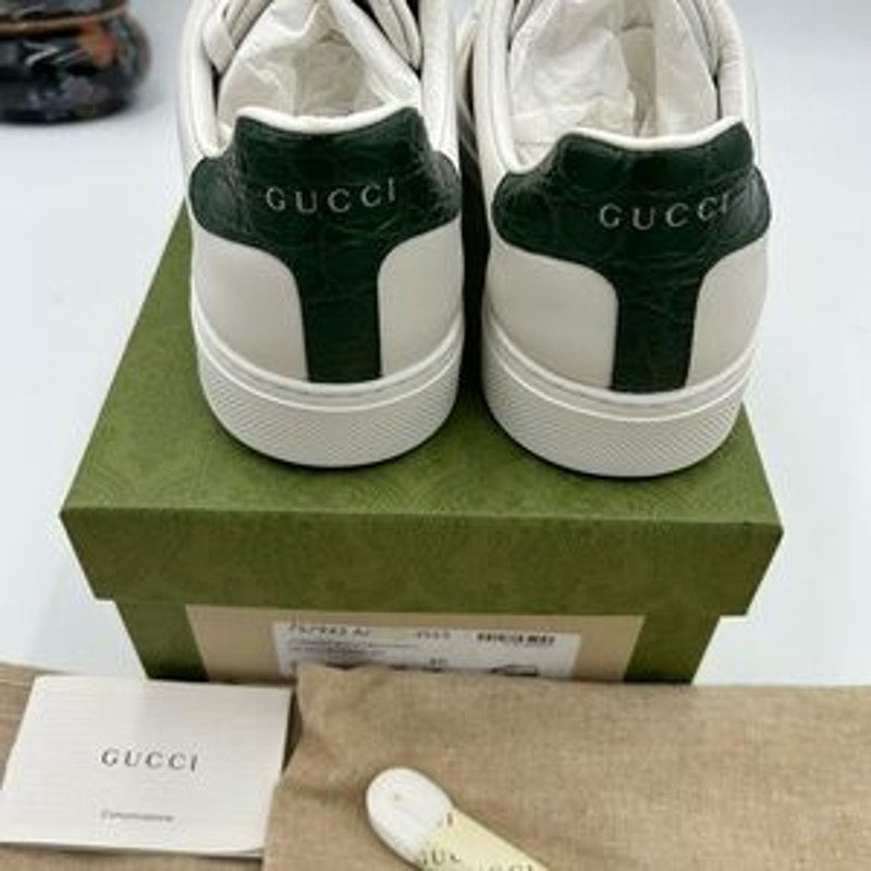 Women's Gucci, ace leather, web stripe sneakers size 40 made in Italy