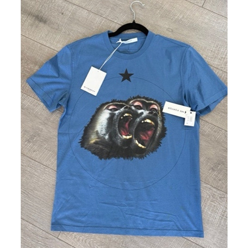 Men’s Givenchy NEW Monkey Brothers T-Shirt Size Large - Made in Portugal