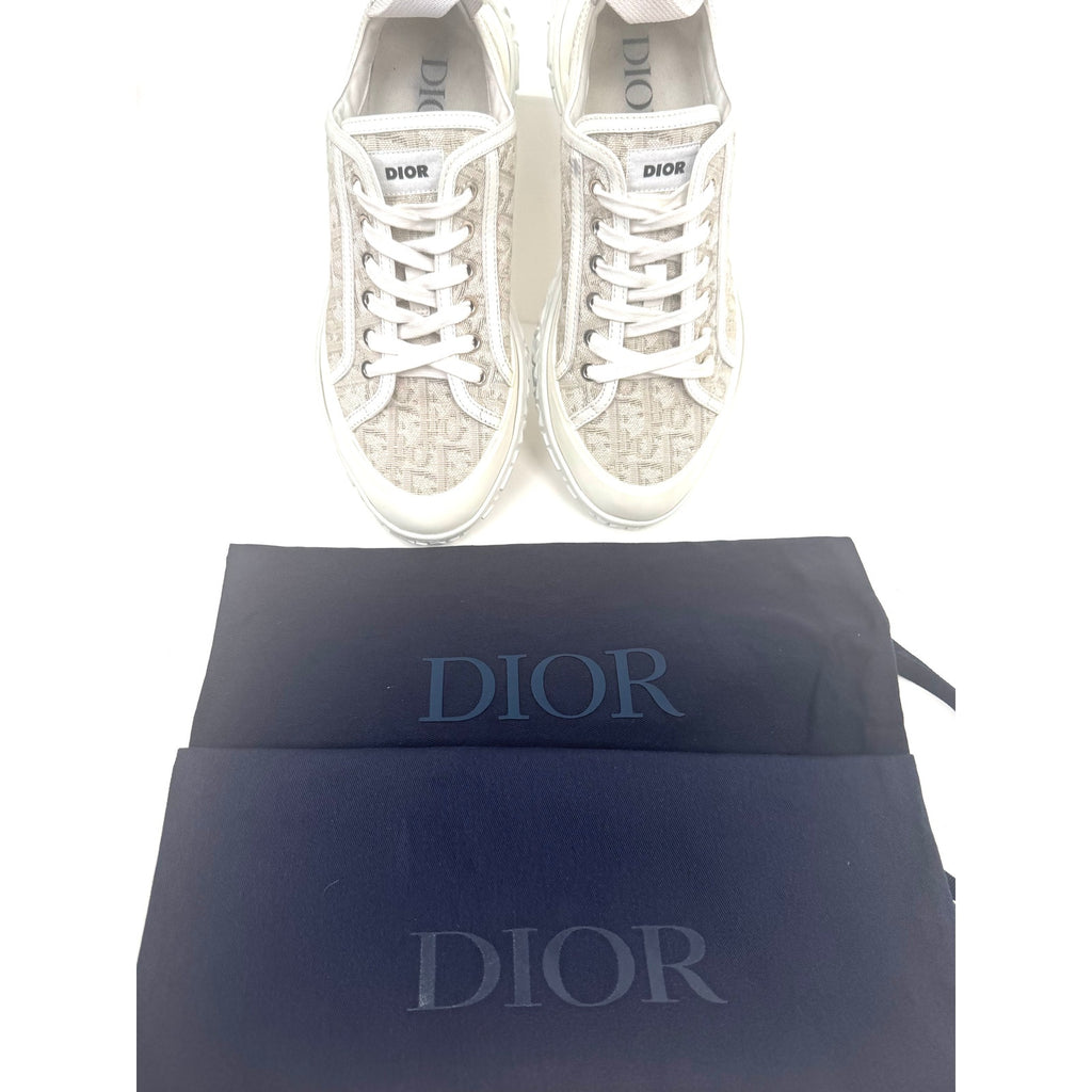 Christian Dior Men's B28 Oblique Low-Top Sneakers Size 41