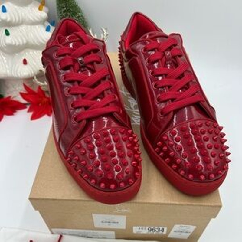 Men's Christian Louboutin SEAVASTE orlato flat sneakers size 46 made in Italy