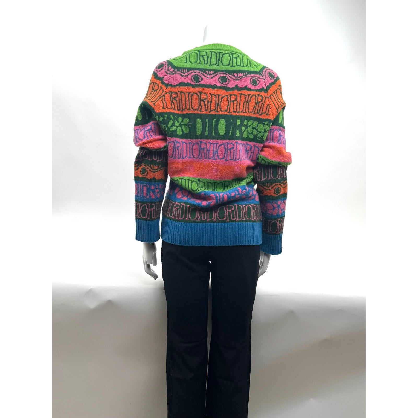 Men's Dior x Stussy Collab Wool Sweater – Oversized Size M Fits Like L