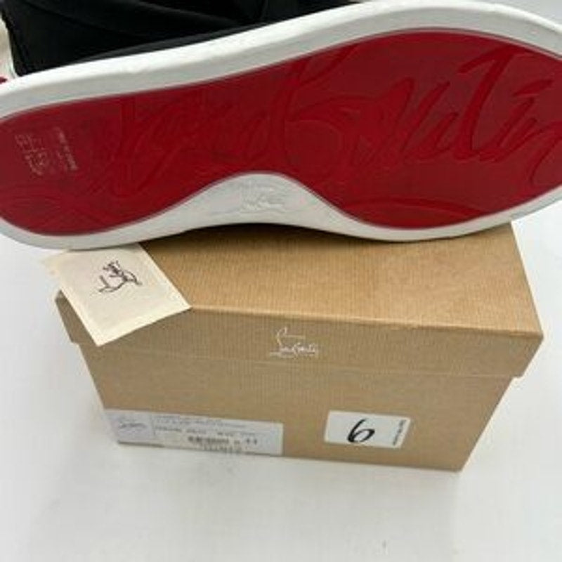 Men's Christian Louboutin chambeliboat boat show in newbuck Leather size 44