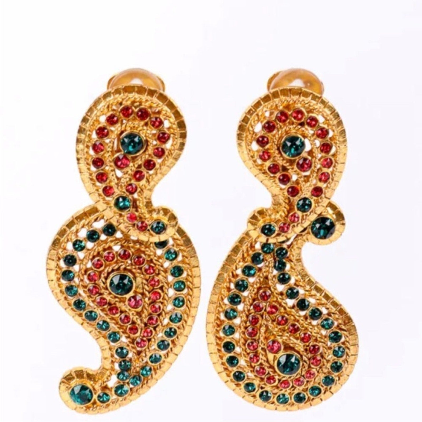 Women's Oscar de la Renta rhinestone drop earrings