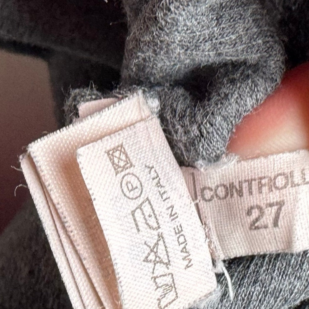Brunello Cucinelli Grey Knit Mock Turtleneck Mini Dress Size XL Fits Size M