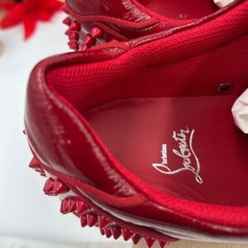 Men's Christian Louboutin SEAVASTE orlato flat sneakers size 45 made in Italy