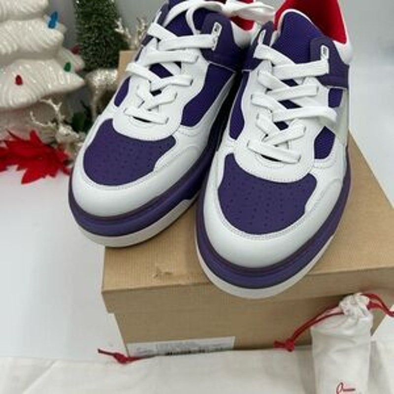 Men's Christian Louboutin ASTROLOUBI Leather/suede low top sneakers size 43