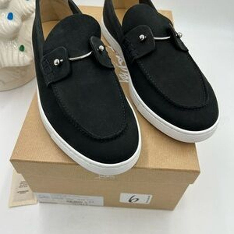 Men's Christian Louboutin chambeliboat boat show in newbuck Leather size 44