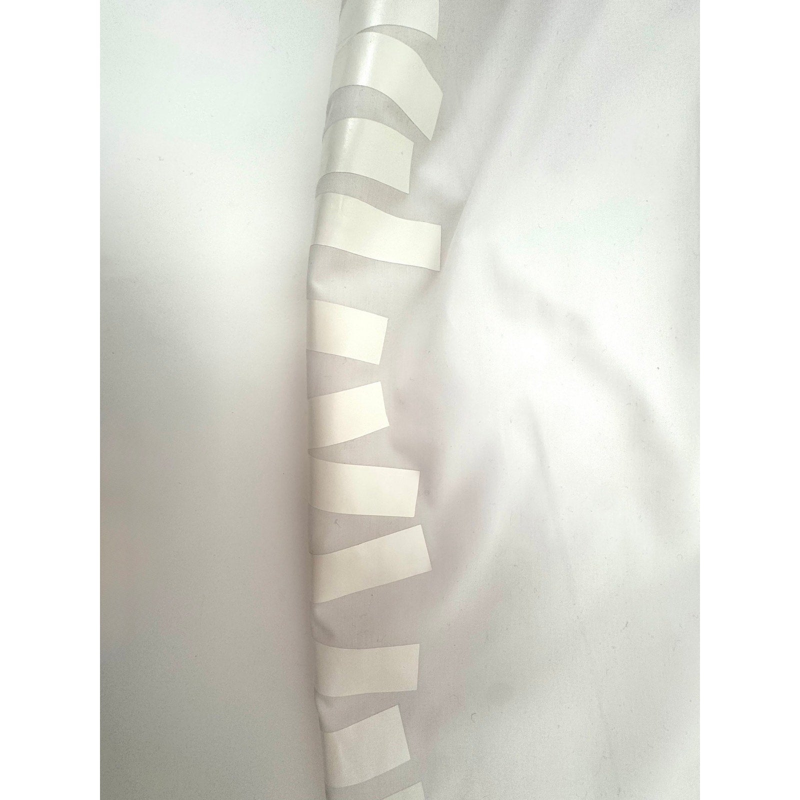 Christopher Kane White Satin Ribbon Appliqué Pencil Skirt EU 38 US 6