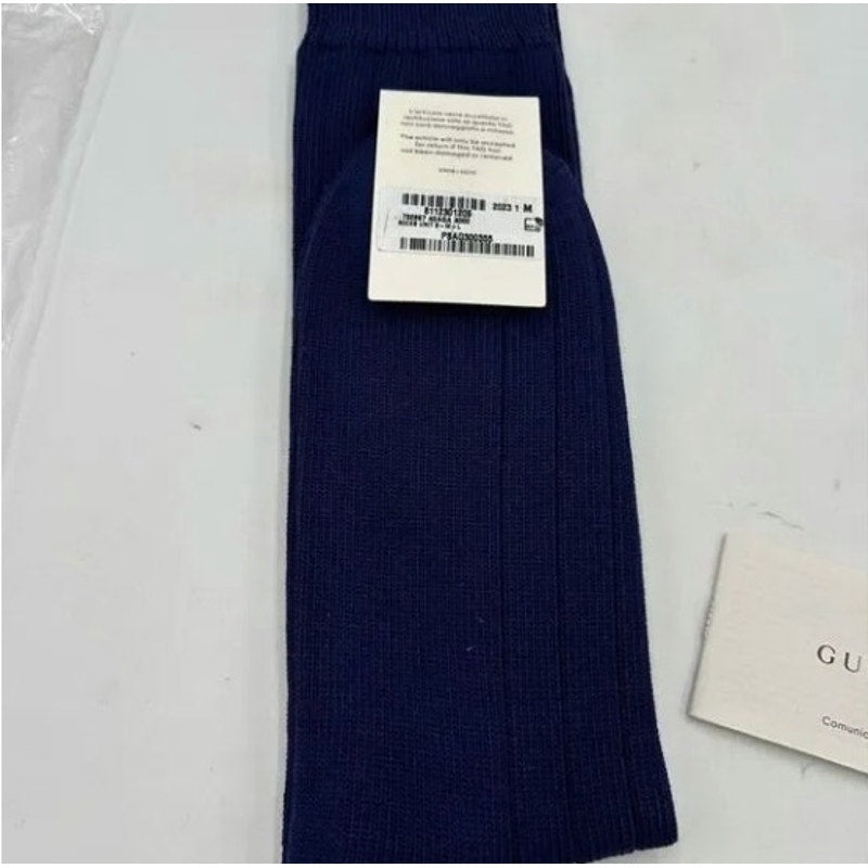 Men's Gucci intarsia logo socks size medium, made in Italy