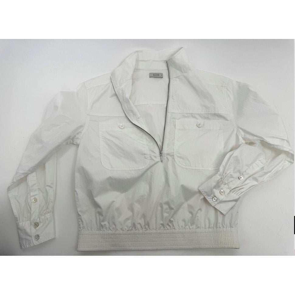 AYR NWT Dockside White Long Sleeve Half Zip Jacket Size XS