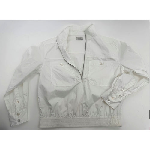 AYR NWT Dockside White Long Sleeve Half Zip Jacket Size XS