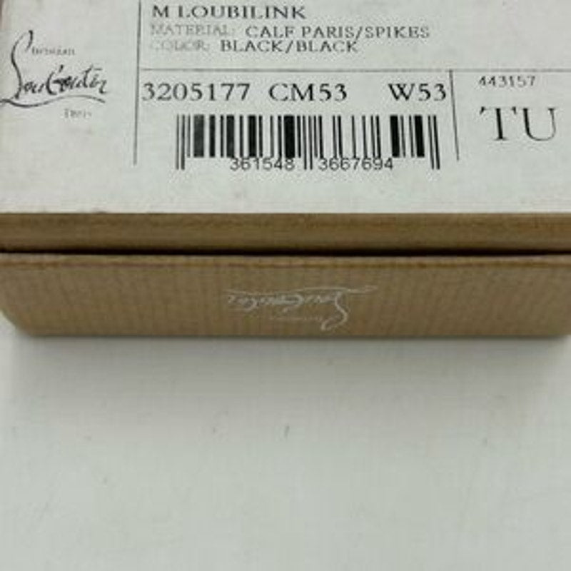 Christian Louboutin Loubilink calf leather Black Studded Bracelet