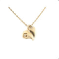 Givenchy Gold plated Vintage Heart w/G Necklace
