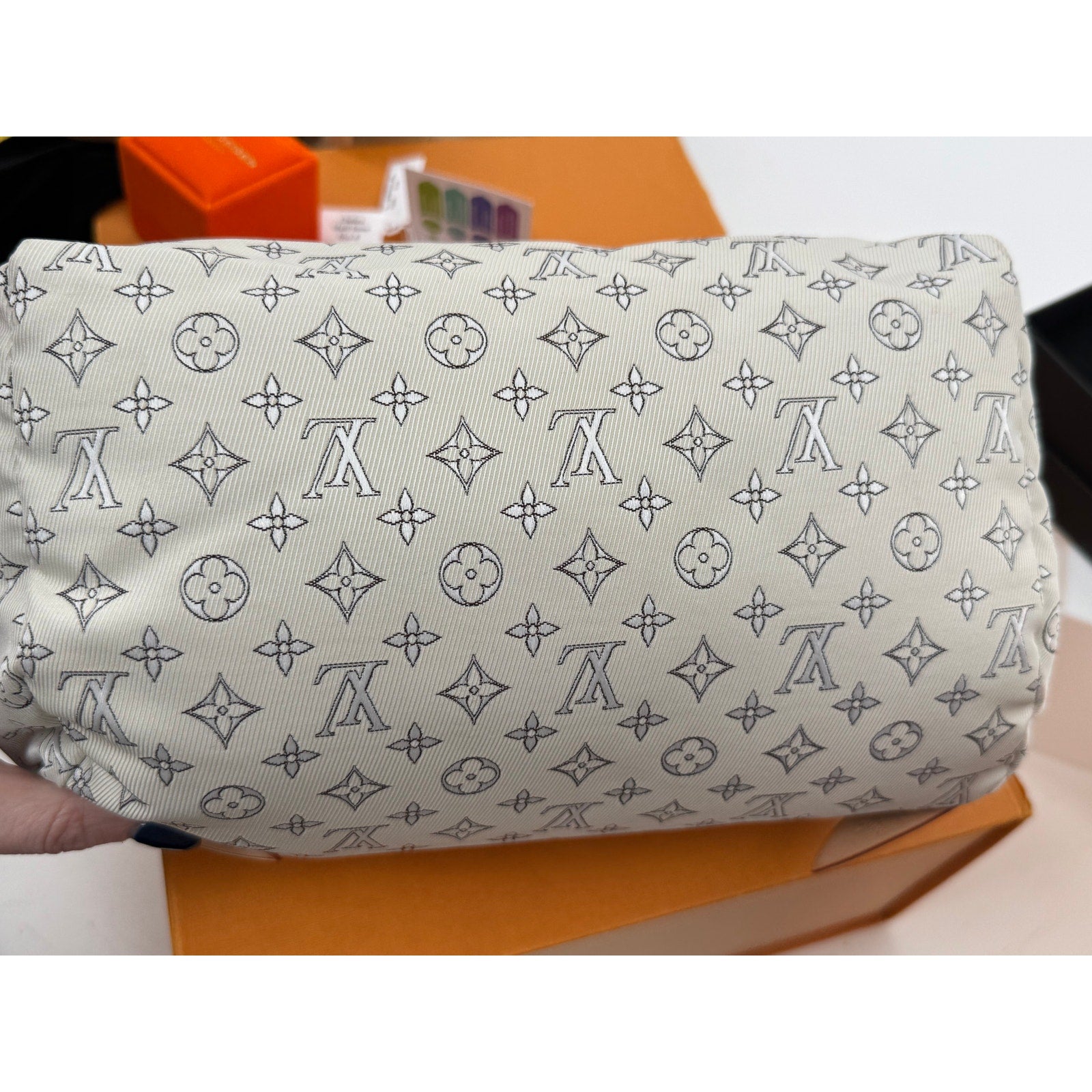 Louis Vuitton Branded NWOT stuffing pillow w/vachetta tabs, sold w/Branded box.