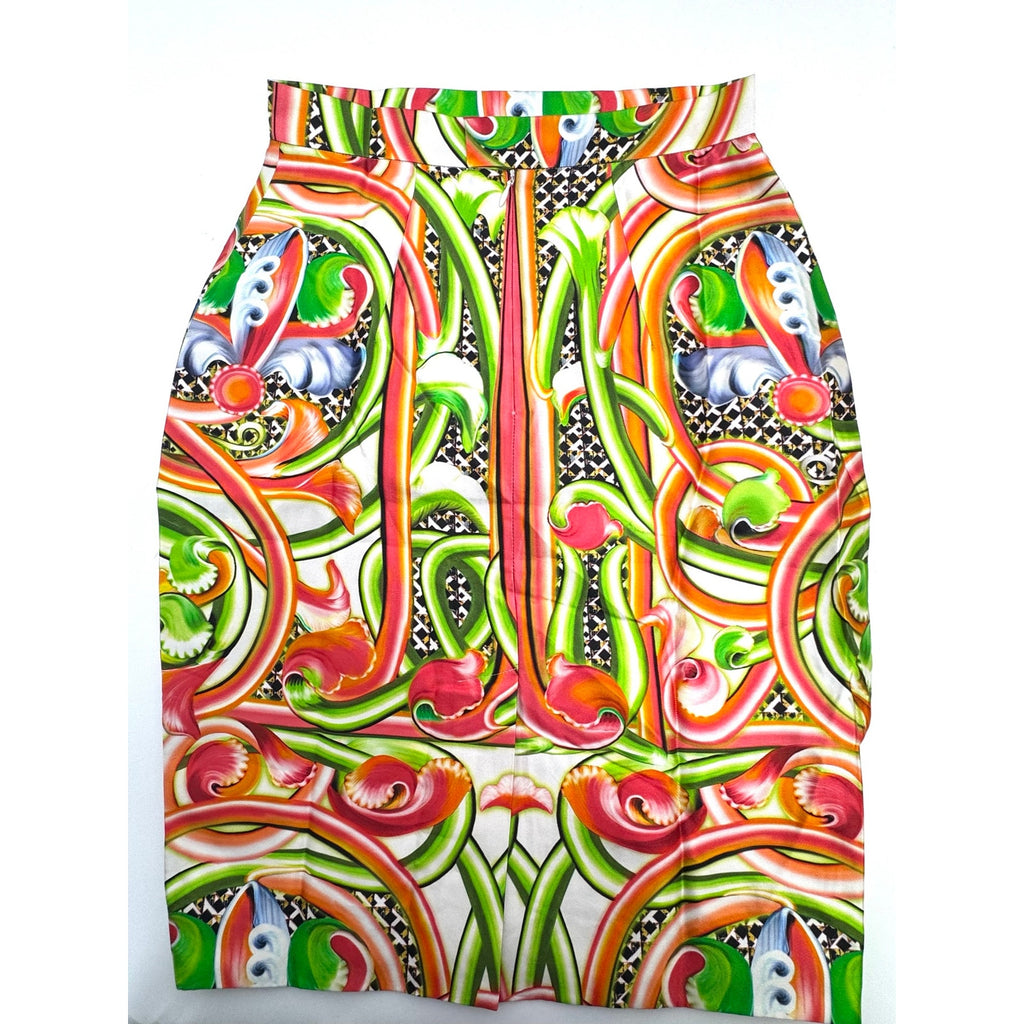 Peter Pilotto NWT Silk Floral Pencil Skirt US 4 UK 8 Multicolor Designer