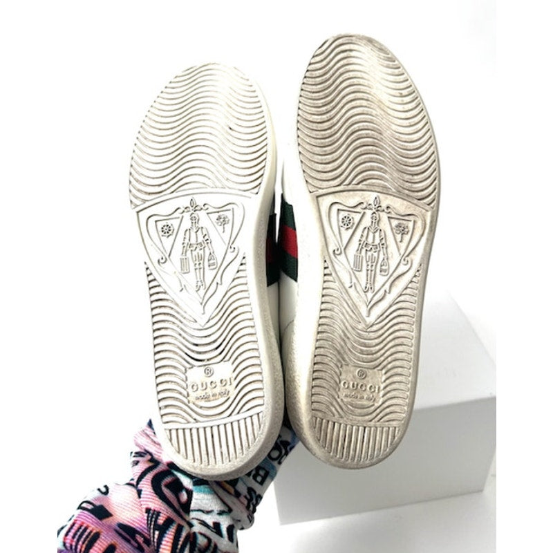 Women's Disney x Gucci New Ace Donald Duck Patch Sneakers Size 4.5