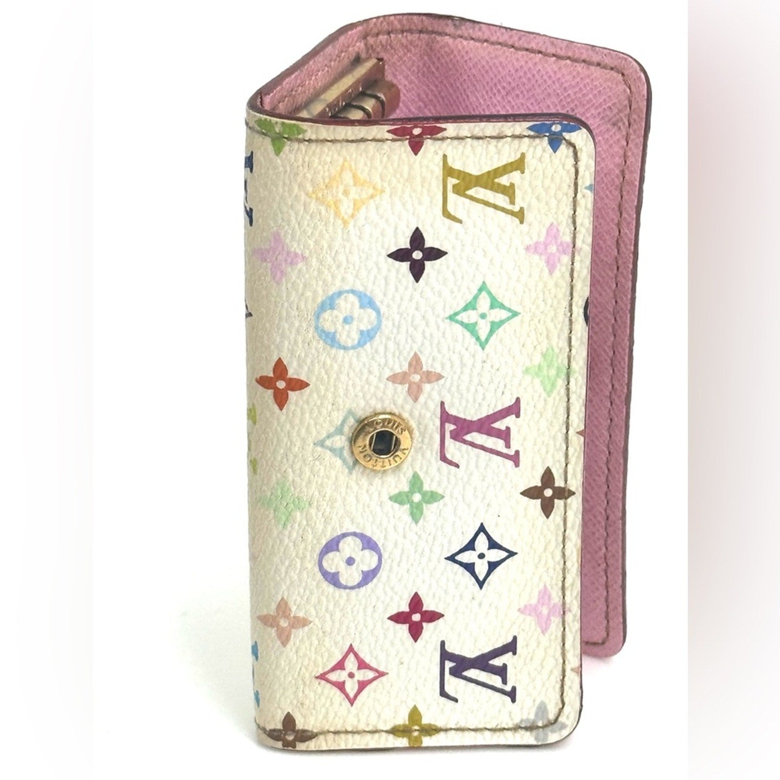 Women, Louis Vuitton Takashi, Murakami monogram
Key case w/snap closure/vintage