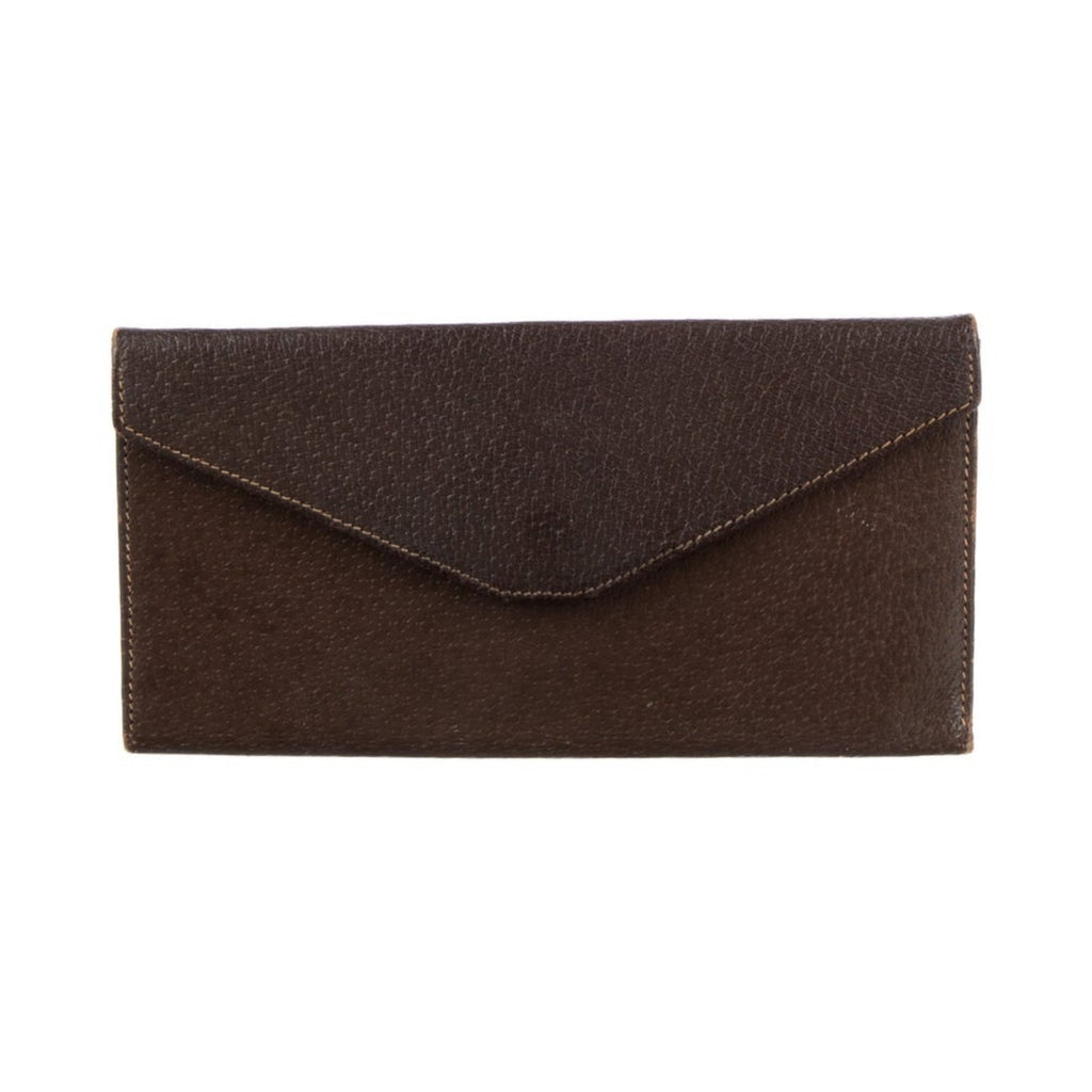 Gucci Vintage Brown Horsebit Accent Bifold Wallet
