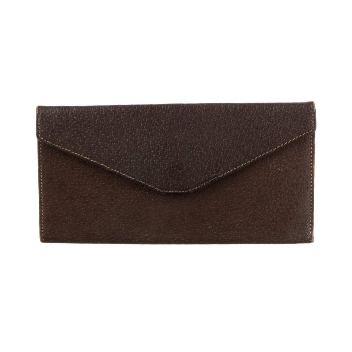 Gucci Vintage Brown Horsebit Accent Bifold Wallet