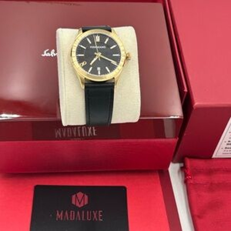 Men's Salvatore Ferragamo, Swiss watch 42 mm black strap NWT