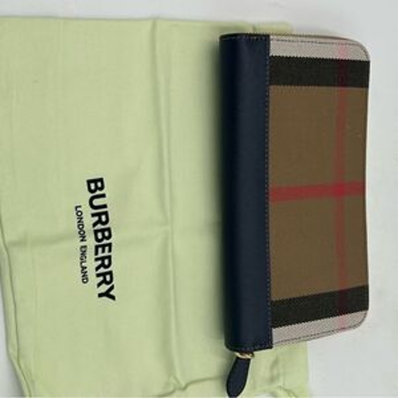 Women’s Burberry classic check zip around wallet made in Italy