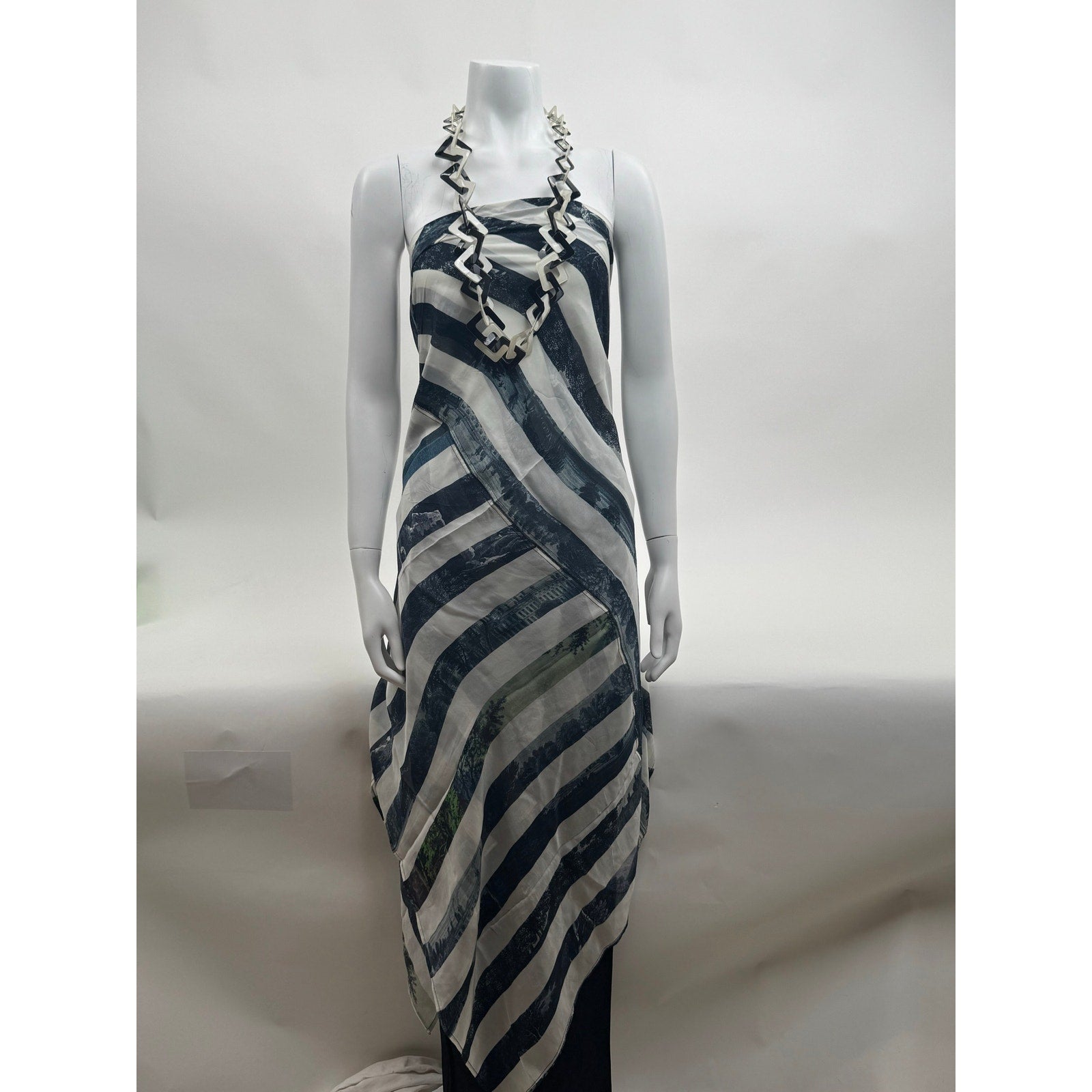 Dries Van Noten Striped Patterned Wrap – Multi-Way Dress, Skirt, Top & Head Wrap