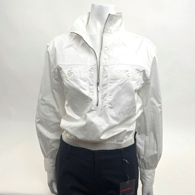 AYR NWT Dockside White Long Sleeve Half Zip Jacket Size XS