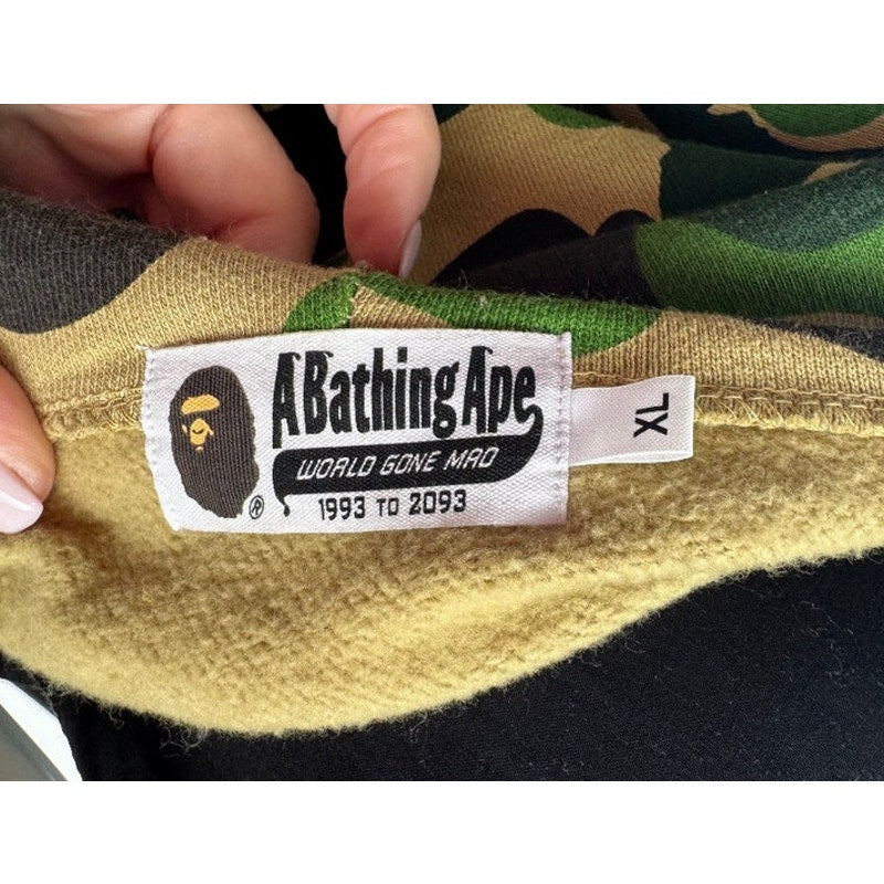 Men's A Bathing Ape BAPE 1st Camo Full Zip Hoodie Size XL