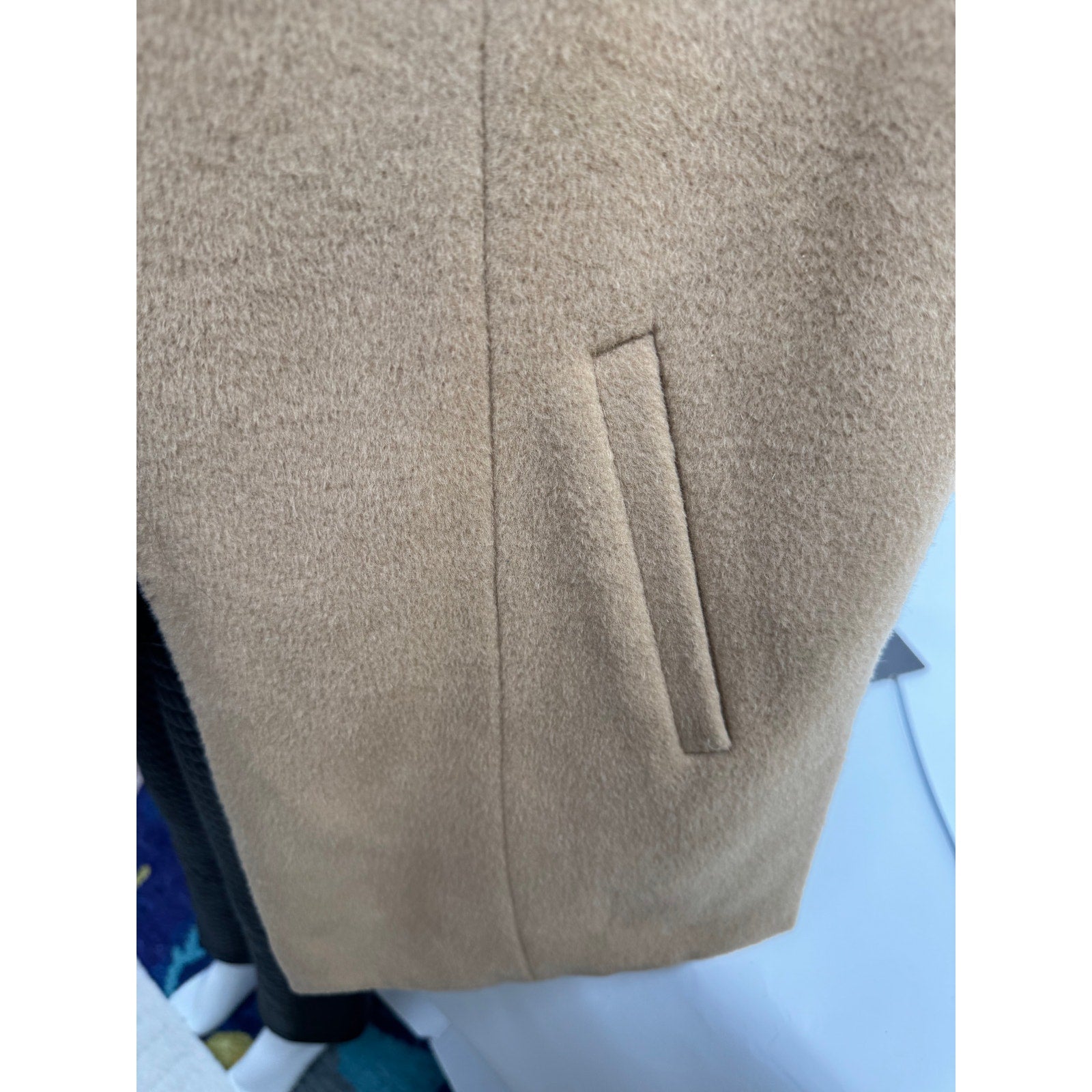 The Eight Senses NWT Camel Wool Blend Hooded Wrap Cape One Size
